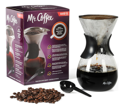 Mr. Coffee Verduzco - Cafetera De Vidrio De Borosilicato De.