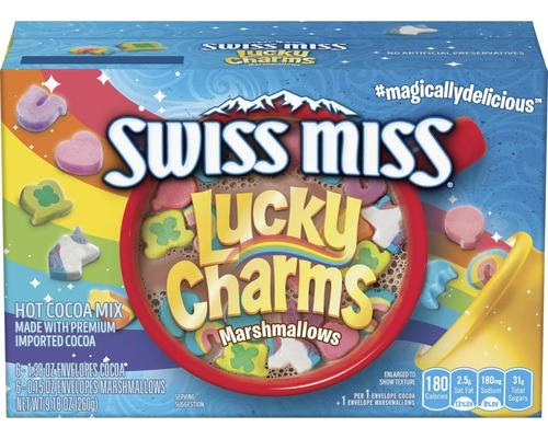 Chocolate Caliente Swiss Miss Lucky Charms Caja Con 6 