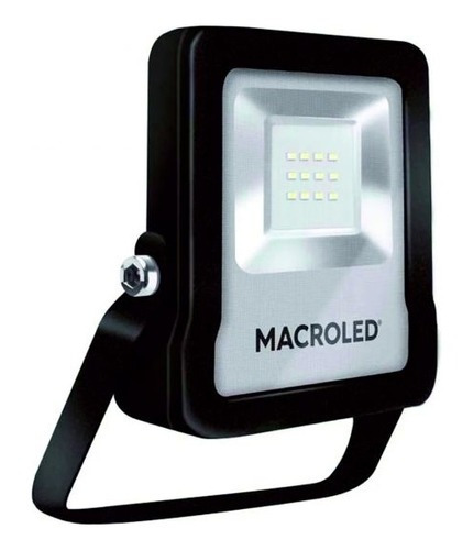 Reflector Led Smd 10w Ip65 220 Volt Macroled Color de la carcasa Negro Color de la luz Cálido 220V