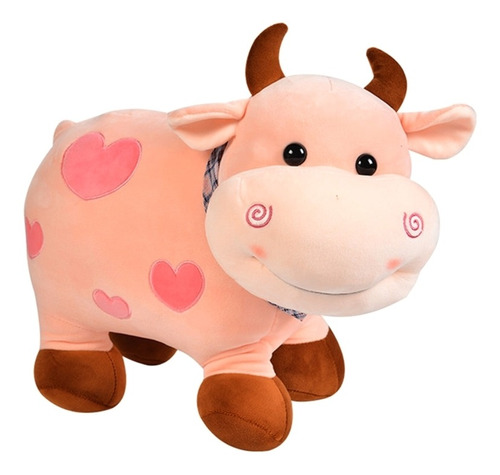 Peluche Muñeca Vaca Pequeña Rosa