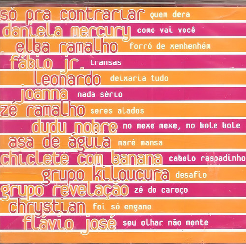 Cd Melhores Do Ano - Asa De Aguia Joanna Chiclete Com Banana