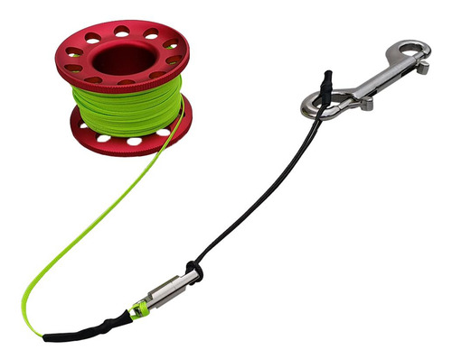 Línea De Guía De Carrete De Buceo Con Carrete De Rojo