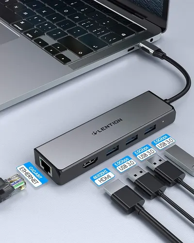 Hub Usb C Multipuerto Con Salida Hdmi 4k