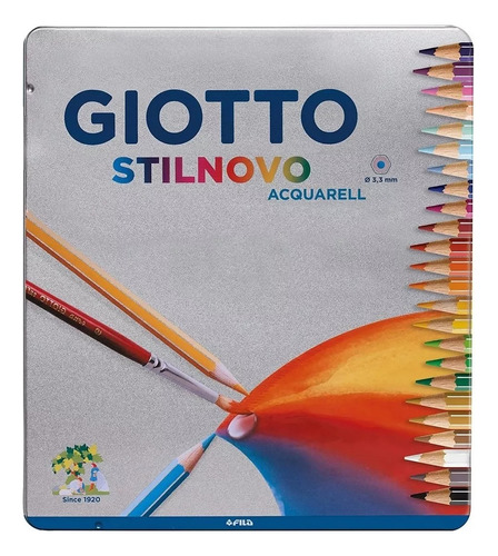 Lapices Acuarelable Giotto Stilnovo  X 24  Lata