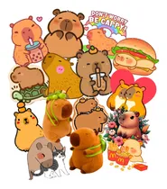Comprar Tatuajes Temporales Capibara Carpincho Diseños Surtidos X 50 Multicolor Capibara Carpincho