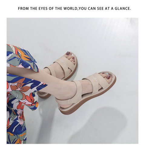 Sandalias Cómodas Con Cuña Retro, Ligeras E Informales