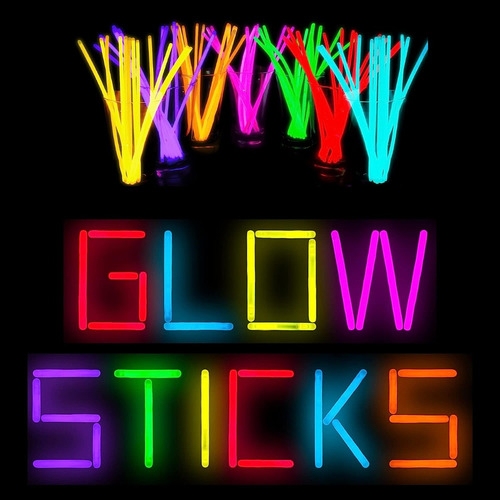 100 Pulseras Neón Glow Stick Fosforescente Fiestas Neon