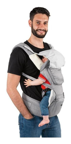 Chicco Canguro Hipseat Titanium, Color Gris