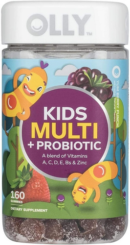 Olly Kids Multivitaminas + Probioticos Con 160 Gomitas