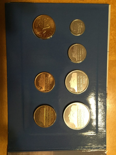 Hol-s13 Set 6 Monedas Holanda 1992 Unc-bu Ayff (Usado)
