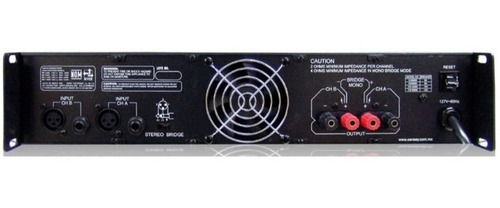 Amplificador Back-stage De Potencia 20000 Watts Full Color Negro