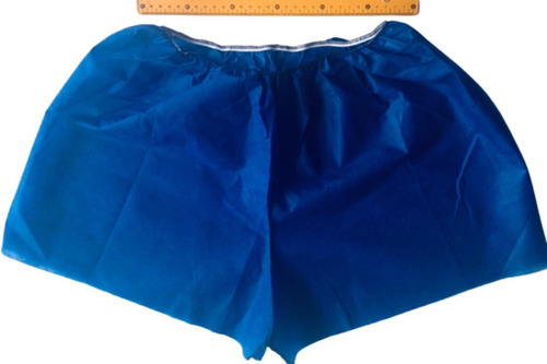 Short Descartável Tnt Azul Marinho 30g Pct 10 Unids