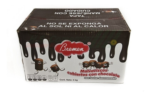 Chocolate Mini Tapón Malvaviscos Bremen Caja De 5kg.