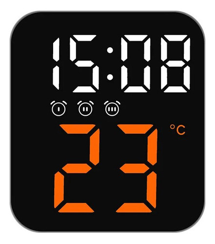 ' Reloj De Voz Con Alarma De Temperatura Y Control Led