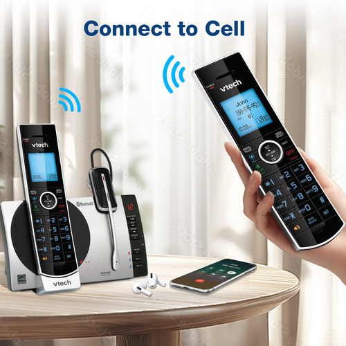 Teléfono Inalámbrico Vtech Connect To Cell Ds6771-3 Dect 6.0