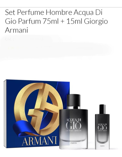 Perfume Aqua Di Gio Parfum 