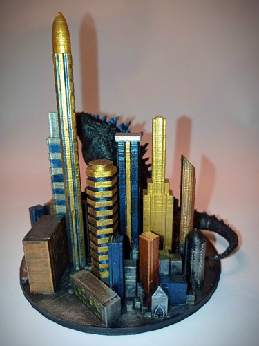 Godzilla Figura Película Ciudad Coleccionable Nuevo Godzila