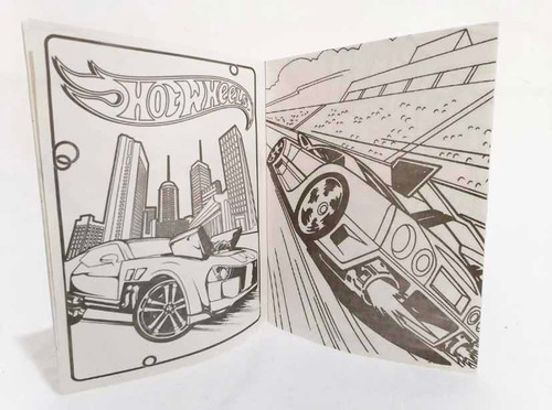 Hotwheels 70 Libros Para Colorear Fiesta Libro Colorear