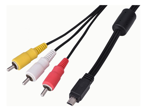 1 Video Audio Av Cable Mini Usb A 3 Rca Para Cámara Canon