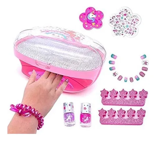 Esmalte De Uñas - Kids Nail Polish Set For Girls With Dr