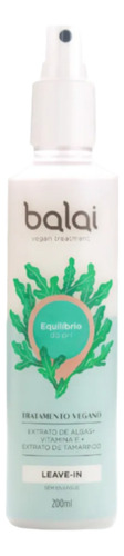 Leave-in Protetor Térmico Spray Equilíbrio Ph 200ml Balai