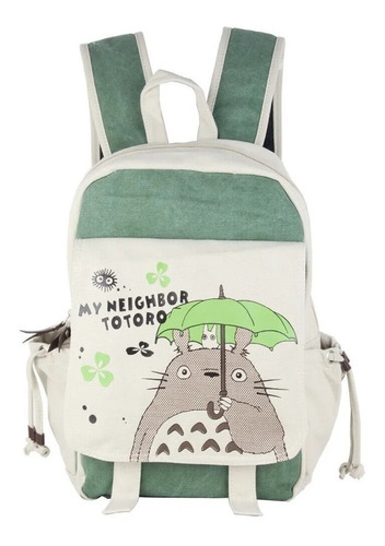 Anime Totoro Cute Canvas Backpack Rucksack_exkarg