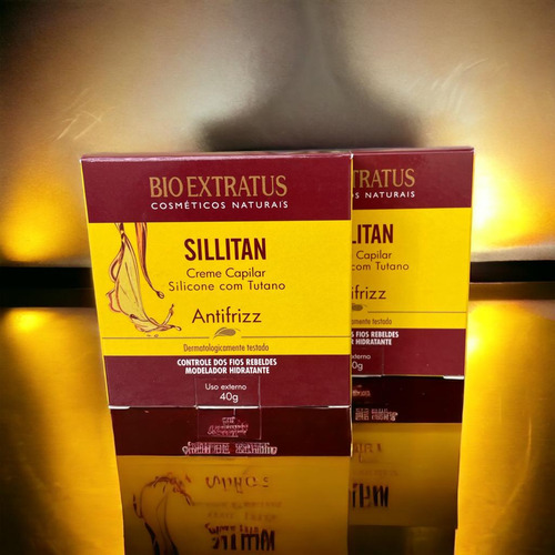 Kit 2 Creme Capilar Sillitan Antifrizz 40g Bio Extratus