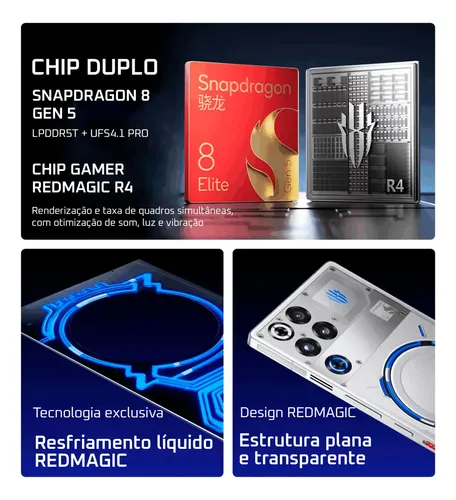 Redmagic 11 Pro 16gb 512gb 5g Amoled 6,85 144hz Subzero | MercadoLivre