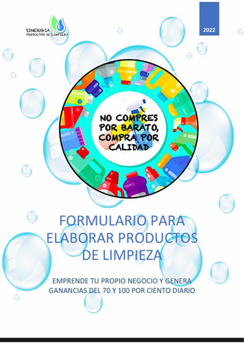 Manual Para Elaborar Productos De Limpieza Calidad Premium