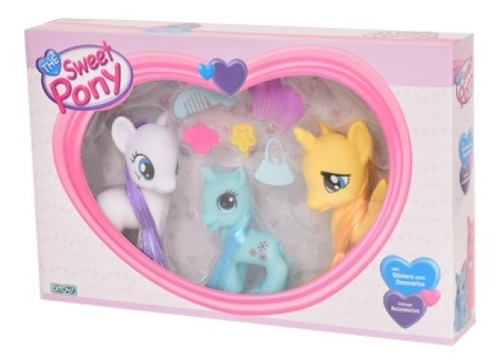 Muñecos The Sweet Pony Family C/accesorios Ditoys 1996