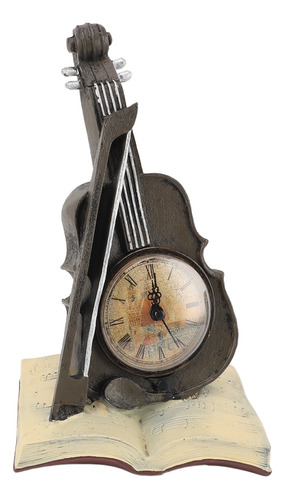 Reloj De Violín Vintage Modelo Realista De Resina