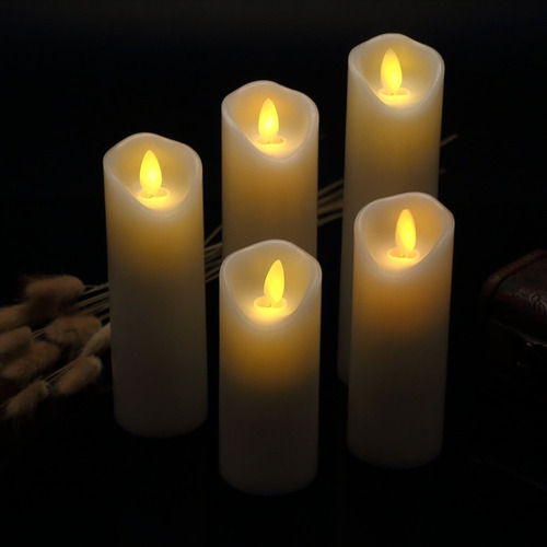 Vinkor Sin Llama Velas Encendidas Velas Sin Llama Conjunto D
