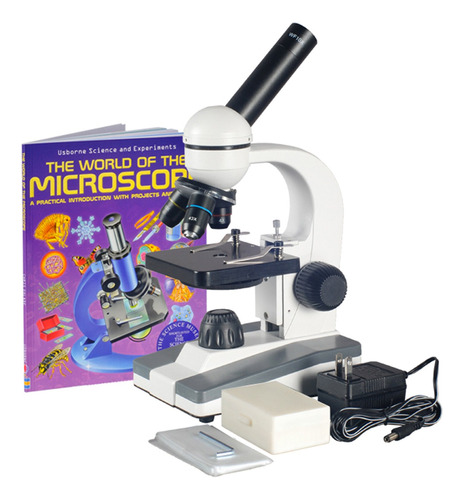 Amscope M148 c-ps25-wm Compuesto Monocular Microscopio, Wf.