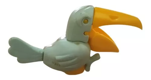 Miniatura Antiga Boneco Pássaro Brinquedo Kinder Ovo Coleção