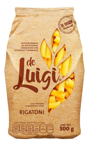 10 Pzas Pasta Rigatoni De Luigi 500 G