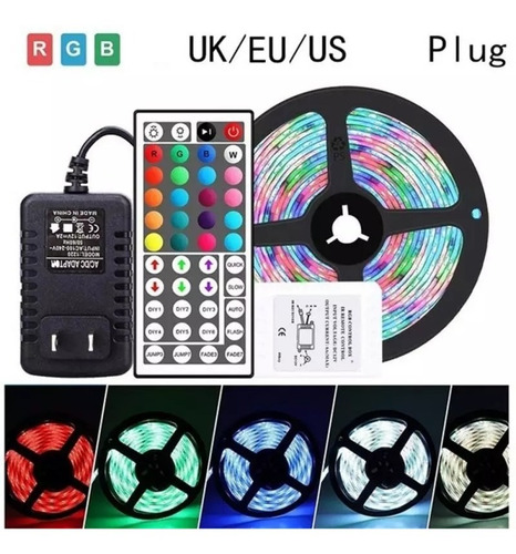 Tira De Luces Led Tik Tok Rgb Ip65  5 Metros Kit Completo