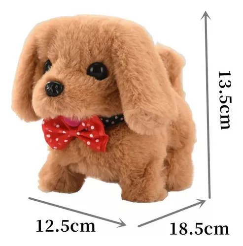 Común (uso) ` Cachorro De Peluche Que Camina, Ladra, Salta