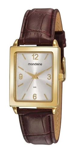 Relógio Masculino Mondaine Dourado 83477lpmvdh1 Couro
