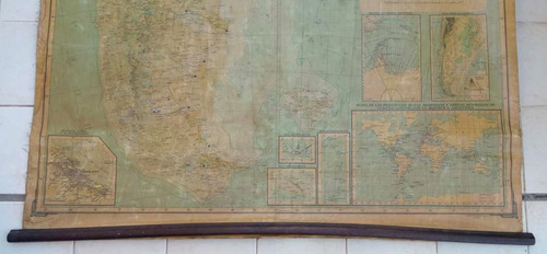 Antiguo Mapa República Argentina Entelado Igm 1952 Peronismo