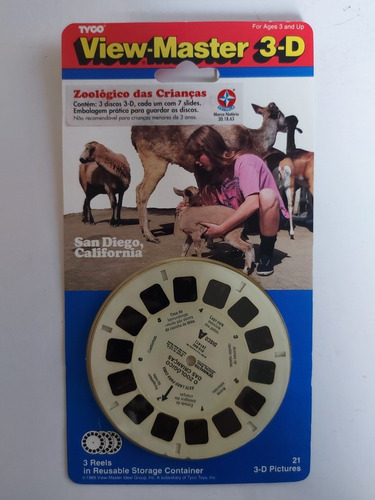 View Master Zoológico Das Crianças - Lacrado 1991 - Original