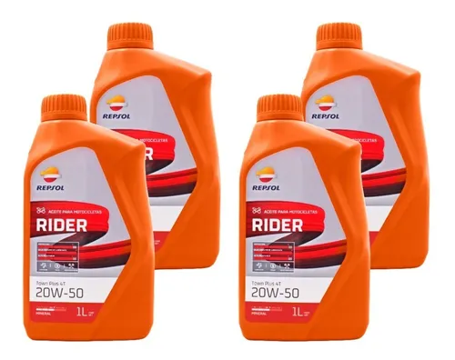 comprar Kit Aceite Moto 20w50 4 Tiempos Repsol 4 Litros