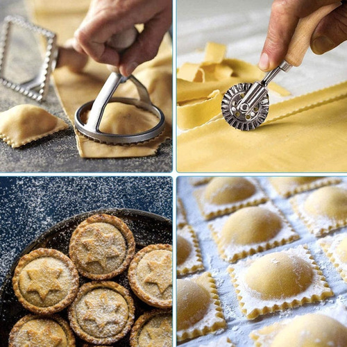 Alta Calidad Molde Rodillo Cortador Masa Empanada Ravioles