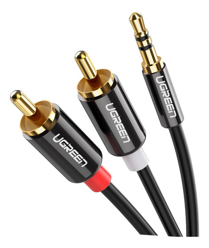 Cabo P2 Estéreo Macho Para 2 Rca Macho (5 Metros) Ugreen