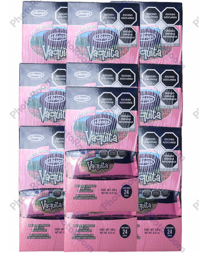 Chocolate Vaquita Con Leche Wongs Mediano 504 Pz 10 G C/u