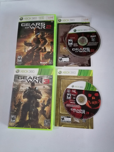 Combo Gears Of War 2 + Gears Of War 3 Xbox 360 (Usado)