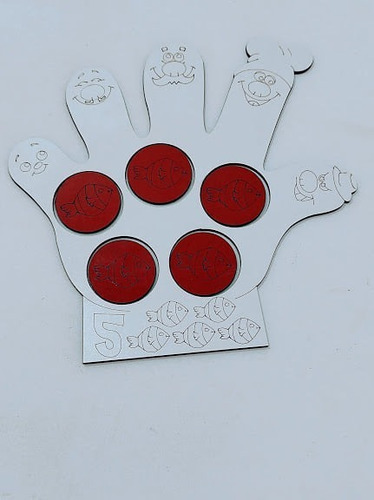 Imagem 7 de 7 de Aprendendo Os Números Brinquedo Educativo Em Mdf - 1 Ao 5