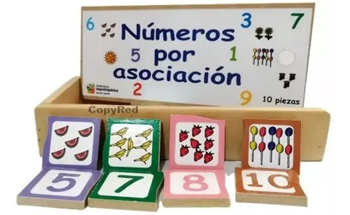 Kit De 2 Números Por Asociación C/20 C/u Piezas Didáctico 