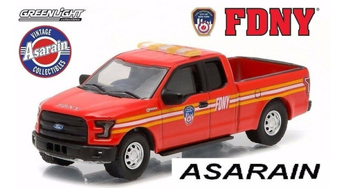 Ford F150 Fndy Fire New York Hobby Exclusive Greenlight 1/64