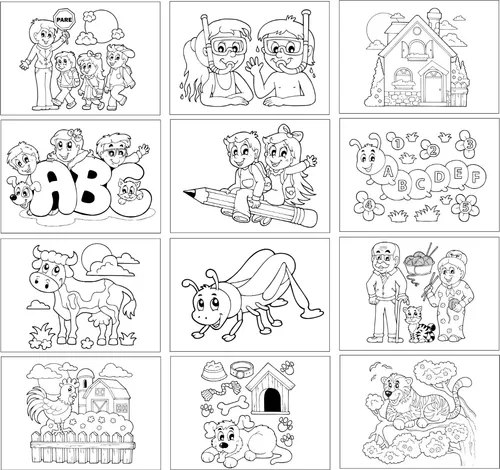 Desenhos para colorir meninas - Desenhos para colorir