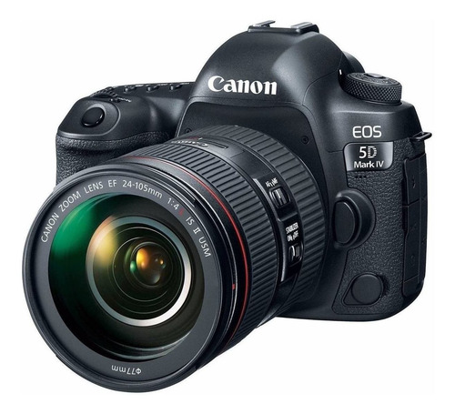 Canon EOS Kit 5D Mark IV + lente 24-105mm IS II USM DSLR color negro